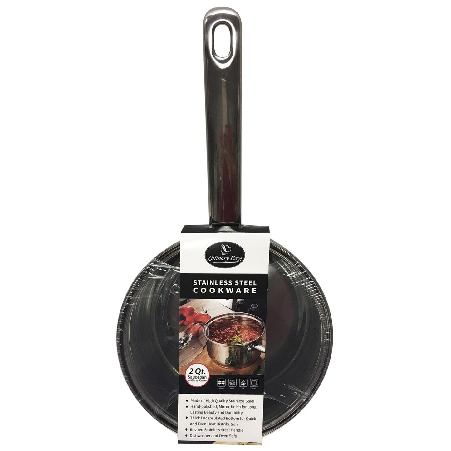 2QT S/S SAUCEPAN/SS HANDLE