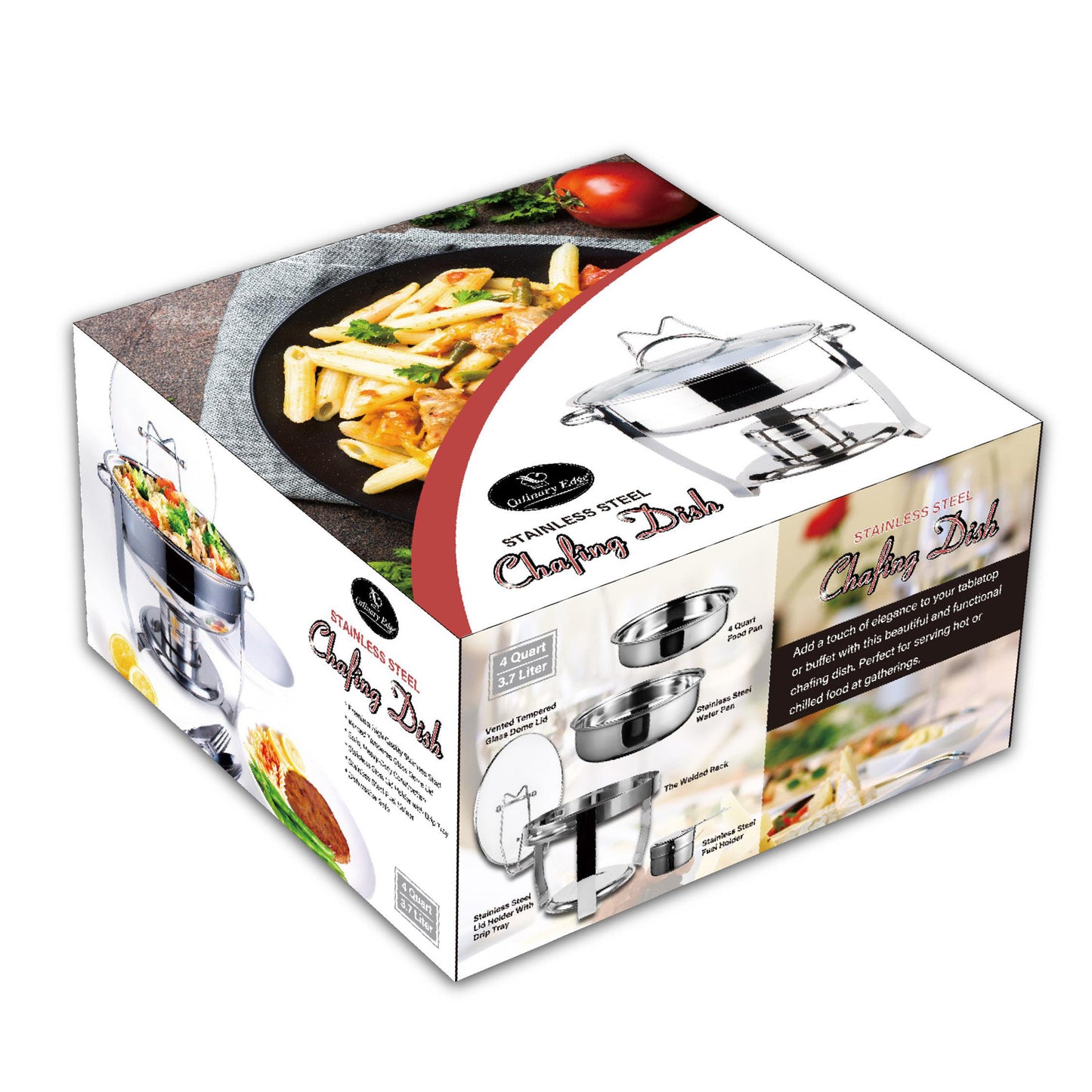 4QT STAINLESS STEEL CHAFING DISH