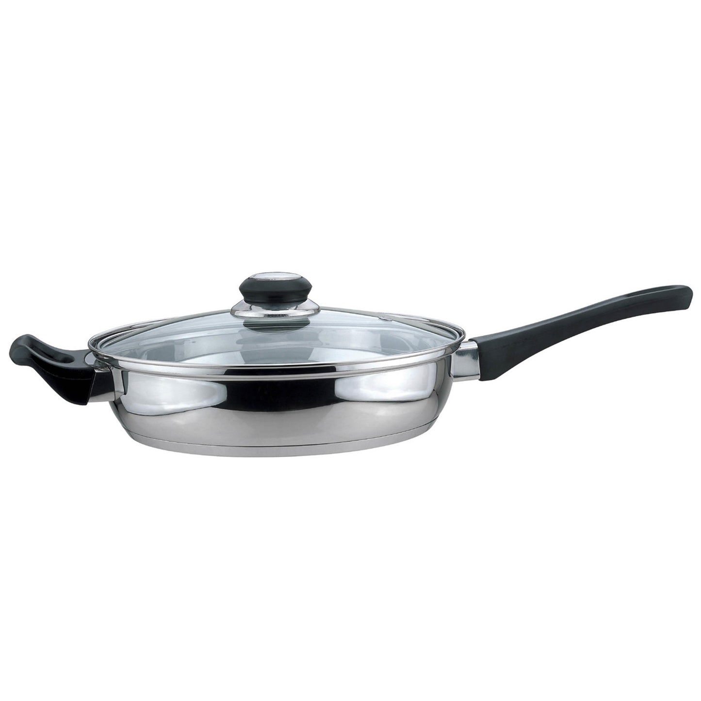 9.5 S/S SAUTEPAN /BLK. HANDLE