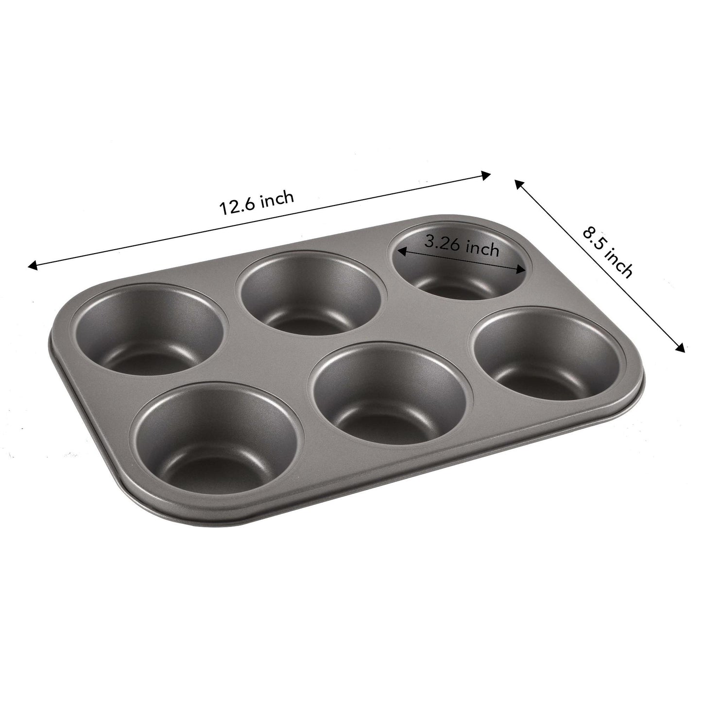 TEXAS 6 CUP MUFFIN PAN--DIA 3.5''