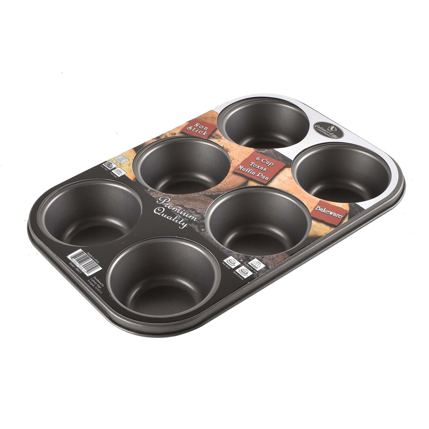 TEXAS 6 CUP MUFFIN PAN--DIA 3.5''