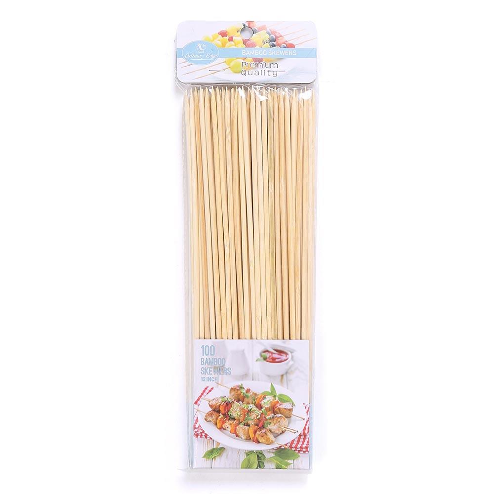 12" BAMBOO SKEWERS 100Pack