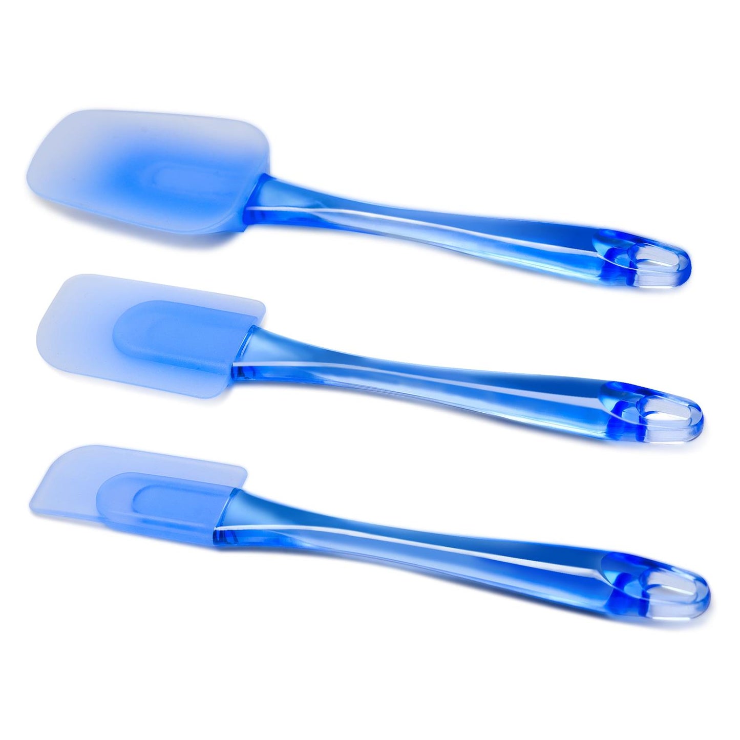 3PC SILICONE SPATULA SET - BLU