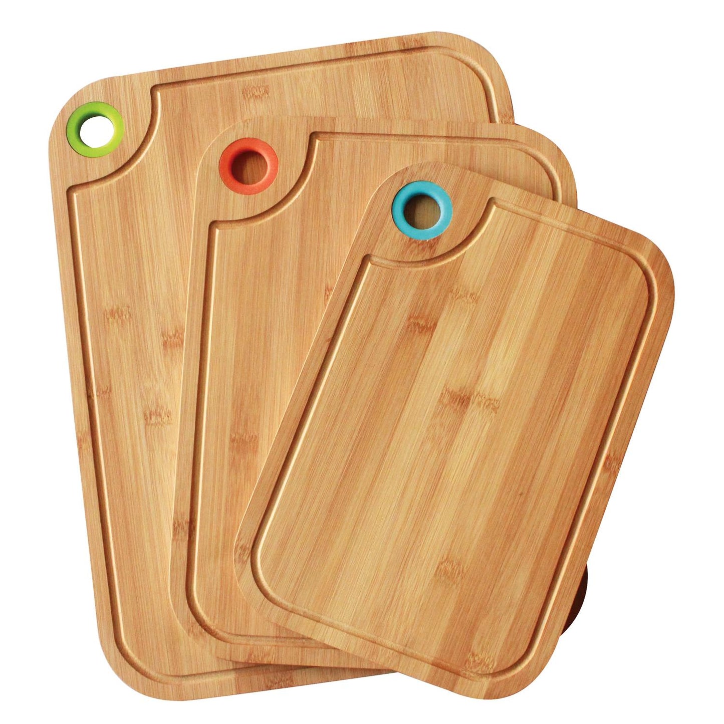 3PC BAMBOO CUTTING BOARD SET