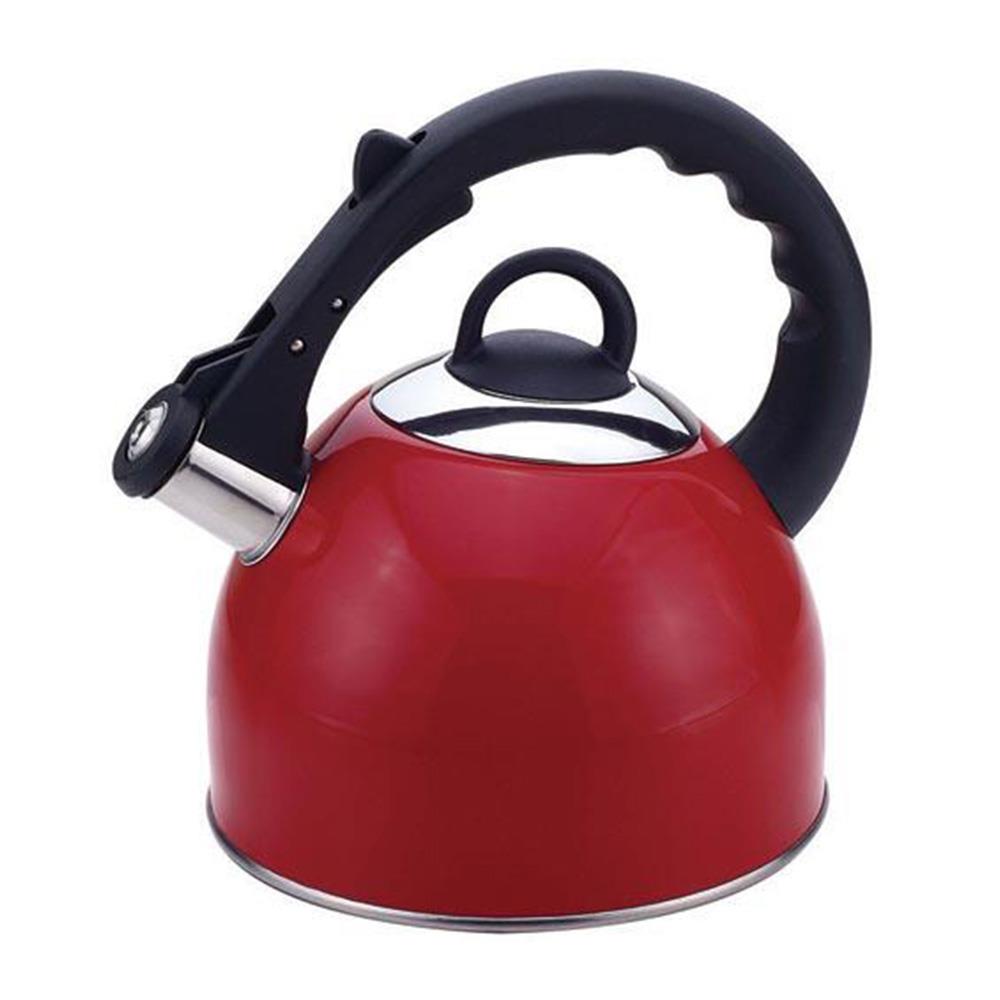 2.5QT S/S TEA KETTLE - RED