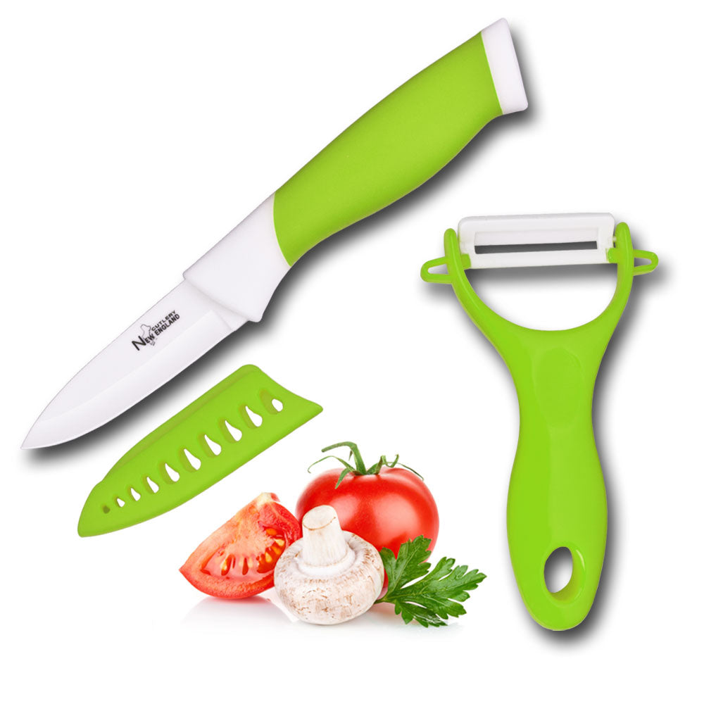 3 INCH CERAMIC KNIFE SET - GRN