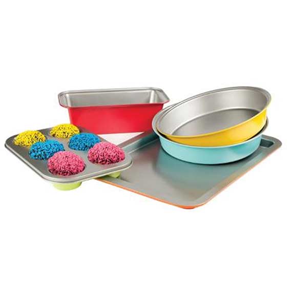 5 PC COLOR BAKEWARE SET