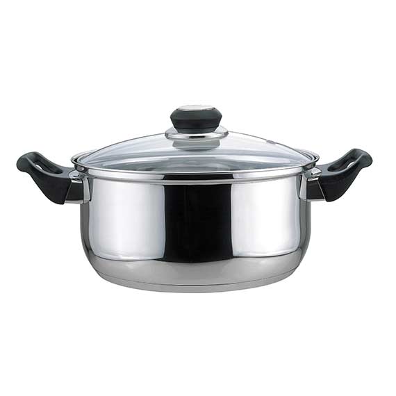 4QT S/S DUTCH OVEN/BLK. HANDLE