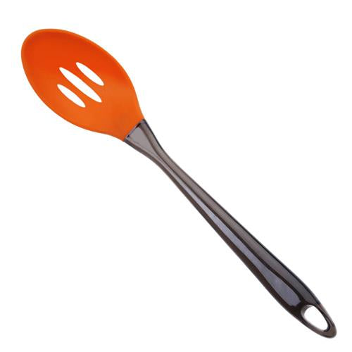 SILICONE SLOTTED SPOON - ORG