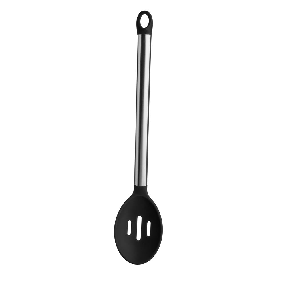 SILICONE SLOT SPOON/SS-BLK
