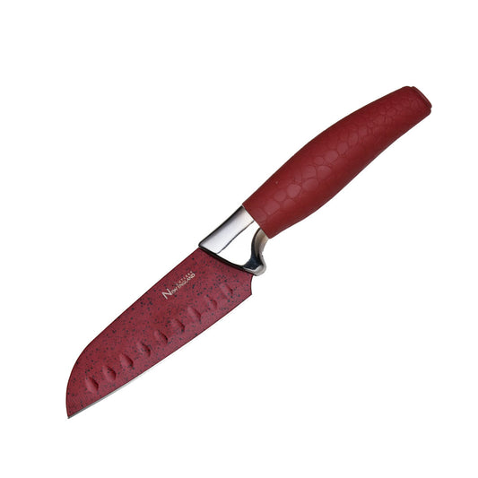 5 INCH MARBLE SANTOKU - RED